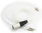 Câble audio Ablet HiFi XLR 4 broches mâle équilibré vers double mâle 3,5 mm compatible avec Beyerdynamic T1 2ème et T5p deuxième génération, longueur 2 mètres, transparent