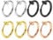 FECTAS 8stk Fake Nasen Lippe Septum Ohrring Piercing Ring Clip Chirurgenstahl Kein Piercing Bauchnabelpiercing Clicker