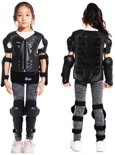 Reomoto Kids Full Body Protector Youth Dirt Bike Gear for Motorcycle Cycling Skiing Motorbike Riding Bike Vest with Knee Elbow Protectors