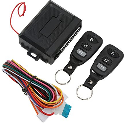 Aramox Remote-Zentrale-Kit, Universal12V Autosteuerung Zentrales Türschloss Kit Fernbedienung 3 Tasten Keyless Entry System