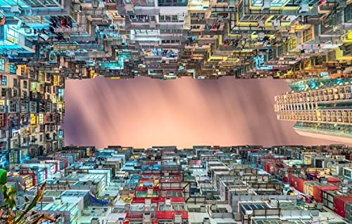 LHJOYSP Puzzle mädchen 3D Puzzle 1000 Teile City Sky Up China 75x50cm