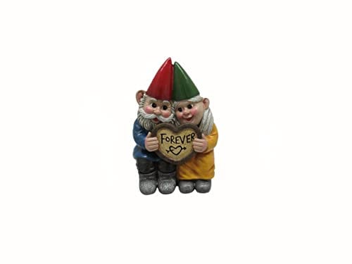 Just You & I Resin Garden Gnome Couple Shelf Sitter Sculpture Home Decor Statue