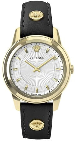 Versace Analog Armbanduhr Mid-34343 schwarz/weiß Streifen