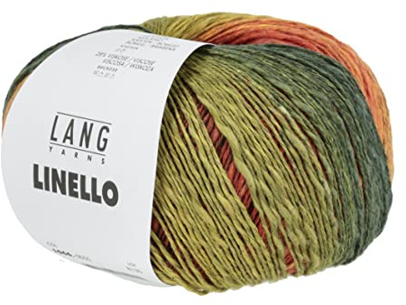 Lang Yarns - Linello Fb. 55 grün rot gelb 100 g
