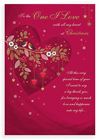 Regal Publishing Klassische Weihnachtskarte One I Love, 22,9 x 15,2 cm