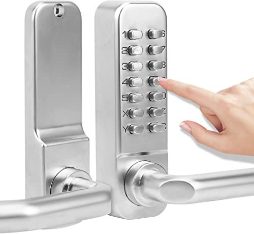 Dígito teclado cerradura de la puerta Cerraduras inteligentes para puertas Cerradura digital para puerta Cerradura de puerta de entrada sin llave Cerradura de combinación puerta