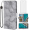 Asuwish Phone Case for Nokia G50 5G with Tempered Glass Screen Protector and Marble Wallet Cover Flip Card Holder Slot Stand Leather Kickstand Mobile Cell Accessories NokiaG50 G 50 50G Women Men Black