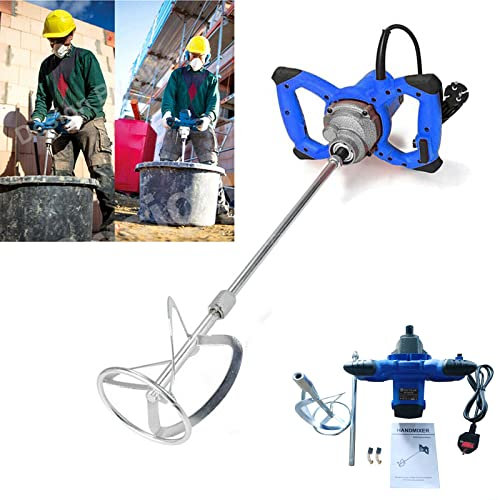 Miscelatore Professionale per Cemento 2600W 230V Agitatore Mescolatore per Malta Mescolatore Betoniera, 6 Velocità, per Miscelazione di Vernice, Cemento, Calcestruzzo, Malta, Foraggio, ecc
