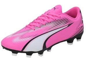 PUMA Ultra Play FG/AG, Soccer Shoe Uomo, Poison Pink White Black, 42.5 EU