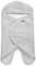 BÉABA, Babynomade Double Fleece, Baby Winter Wickeldecke, Autositz/Kinderwagen/Gondel/Transat, Weich, Warm, Wasserabweisend, Atmungsaktiv, Passt durch Gurte, Grau meliert/Weiß,0-6 Monate