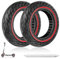 Amitor 10x2.125 Vollgummireifen mit 1 Reifen Montiereisen, 10 Zoll Vollgummireifen E Scooter für Ninebot F20/F30/F40/F65, E Scooter Reifen 10 Zoll Vollgummi Pannensichere & Abriebfeste（Slot 34）, 2PCS