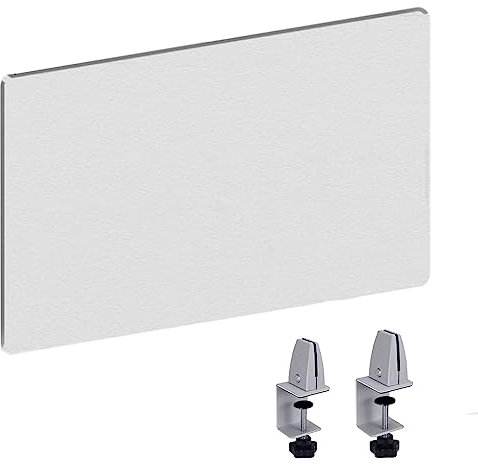 Trenn-Wand für Schreibtisch Transparent Sichtschutzplatte für Den Schreibtisch mit Grauem Clip, 40/ 50/ 60/ 70/ 807100/120 cm Breit Tischteiler, Klassenzimmerstudent Trennwand für Schreibtische ( Size