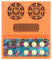 Evvmnaks Electric Guitar Speaker Orange Guitar Audio Amplifier Desktop Mini Distortion Delay Speaker Guitar Amplifier Guitar Amplifier