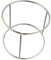 Gralara Support D'assiette de Service de Fruits de Mer, Plateau de Barbecue, Support à Vaisselle Rond en Acier Inoxydable, Support de Plateau à Pizza, Support, 18x15x16cm