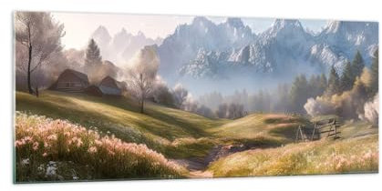 ARTTOR Glasbild 100x40cm Wandbild Glasdruck Landschaften Natur - 5404