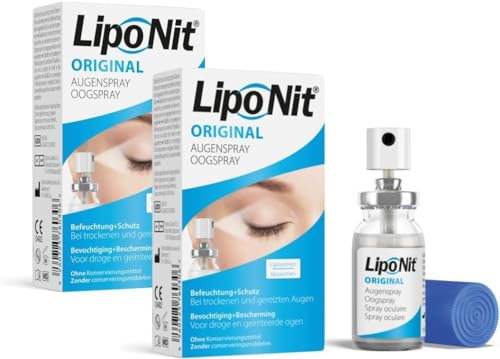 Lipo Nit Augenspray zur verbesserten Befeuchtung der Augen, 10 ml 2x