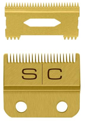 Stylecraft Fade Gold-Klinge + Slip Deep Gold-Klinge für Haarschneider, Ersatzklinge für Clipper, Originalzubehör, Kompatibel mit Gamma+ und Stylecraft