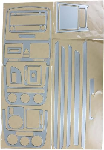 OMAC Innenraum Dekor Cockpit kompatibel mit VW Golf 2003-2008 Aluminium Optik 19tlg