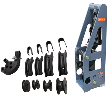 GEMTO HB-8 - Piegatubi idraulico, capacità 8 tonnellate, con 5 set di attrezzi per tubi metallici