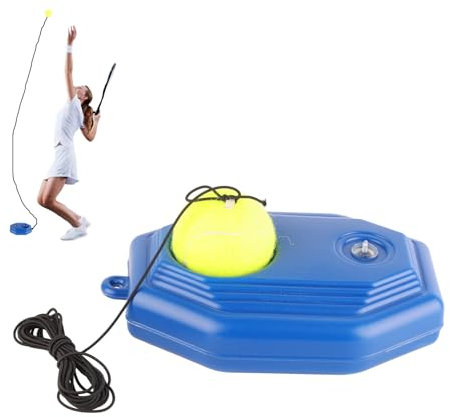 Odorkle Juego de Base de Pelota de Tenis, Entrenador de Espalda de Pelota de Tenis Duradero con Cuerda Elástica de Goma para Práctica de una Sola Persona