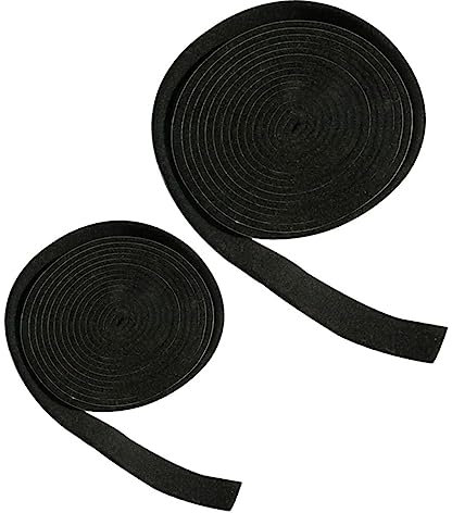 BESPORTBLE 2rolle Dicke Hohe BBQ-Dichtung Selbstklebende Raucherdichtung Flammhemmende Dichtung Zum Kochen Im Freien Schutz Outdoor-Camping-zubehör Schwarz