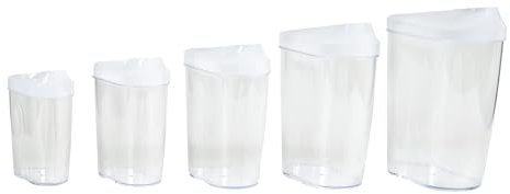 Schüttdosen, 5er-Set, Kunststoff