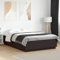 Faroom Holzbett Futonbett Bett 150x200 cm Bettrahmen Holzwerkstoff Einzelbett Doppelbett Bettgestell Schwarz