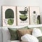 PWAAHDC Beige Grün Wandbilder 3er Set – Boho Ästhetik Poster 50x70, Bilder für Wohnzimmer Modern und Schlafzimmer Aesthetic, Stilvolle Dekoration für Zuhause – Ohne Rahmen