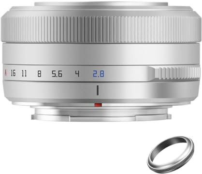 TTartisan APS-C AF 27mm F2.8 Autofokus-Objektiv für Fuji X Mount, Leichtes Design-Silber