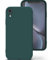 Zuvirelx Glatte Silikon hülle für iPhone XR, Staubbeständig‌, Slim, Taschentauglich‌ Handyhülle Cover Case für Apple iPhone XR - Tiefgrün