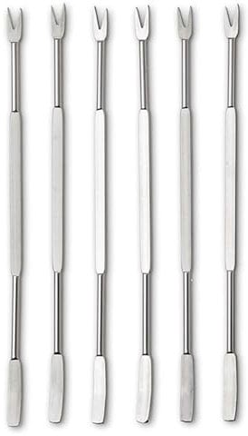 6 Pcs Seafood Forks Picks, Stainless Steel Lobster Fork Multitool Seafood Tools Nut Fork for Picnic Kitchen Oysters, Crab Leg