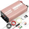 XWJNE Spannungswandler 12V auf 230V, Wechselrichter 1000W Reiner Sinus mit AC-Steckdose, USB-A und USB-C-Ausgang, Inverter DC AC, Stromwandler mit LCD-Display für Auto, Wohnmobile und Lastwagen