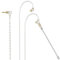 Cubilux 3,5-mm-MMCX-Kabel mit Boom-Mikrofon, MMCX-Ersatzkabel mit Mikrofon für SE215, SE315, SE425, SE535 und mehr, 4 Fuß