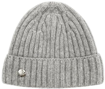MAYLILY - Mütze aus Merinowolle und Kaschmir - Leichtigkeit, Wärme und Luxus in Einem (DE/NL/SE/PL, Numerisch, 54, 57, Grey)