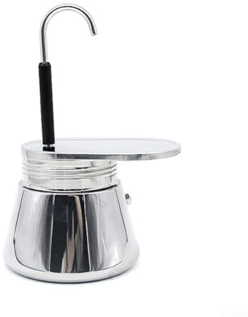 Brodo senza sforzo con caffettiera da 50 ml, macchina da caffè in acciaio inox per amanti dell'espresso
