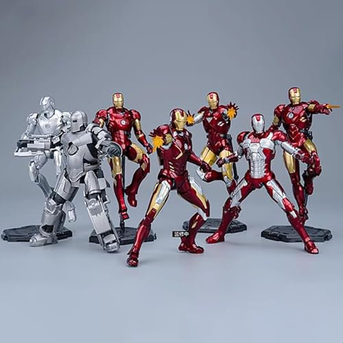 LEBOO Fondjoy Series Infinity Saga - Iron Man (7Pack Model Kit), Collectible 6.3-Inch, 1/12 Scale Miniature Action Figure