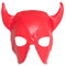 OAJABBGE Horn Motorhaube Gesichtsmaske Kopfbedeckungen Für Erwachsene Flirtenwerkzeug Halloween Kostüm Mit Verstellbarem Krawatten Auge Loch