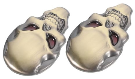 Ciieeo 2 Stück Teufelsschädel Zeichen Auto Logo Aufkleber Auto Mittelsäule Aufkleber Transformers Auto Aufkleber Transformer Auto Aufkleber Auto Embleme