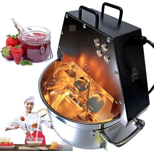Miscelatore automatico per pentole, miscelatore per alimenti commerciale da 10 litri, miscelatore in acciaio inossidabile, agitatore per salse e zuppe con fondo per condimenti in pentole calde
