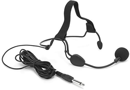 XUXHOU Dynamisches Mikrofon für Musikinstrumente WH20TQG, 6,35 Mm Jack Earhook Mic für Gitarre, Richtungs -Antinominos, DJ, Song, Schwarz