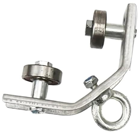 EGUIAS Heavy-duty Pulley Angle Iron Suspension Pulley Support Cable Pulley Circular For Machines Rail Wire Rope(50B)