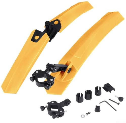 Gdfnmogo Mountainbike Schutzblech mit Rücklicht, Schnellverschluss für Fahrrad-Set für vorne und hinten, kompatibel mit 18–26 mm Einsatz und 25–34 mm (normal)