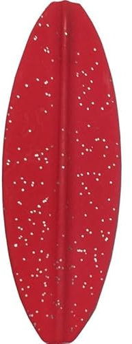 Paladin Durchlaufblinker - Forellenblinker Inline Spoon, Gewicht:5g, Farbe:rot-Glitter/weiß-Glitter