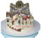 Stand Up Vintage Traditional Victorian Christmas Scene With Edible Wafer Paper, Perfect for Christmas Cakes