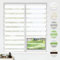 HOMEDEMO Doppelrollo Klemmfix ohne Bohren & mit Bohren, Rollos für Fenster und Tür, Weiß, 45x100cm(BxH), Duo Rollo Klemmrollo lichtdurchlässig, Fensterrollo Sichtschutz