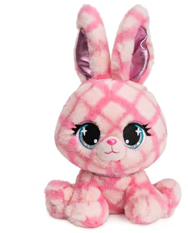 GUND P.Lushes Pets Trixie Karrats Designer-Plüschtier, Sammlerstück, Hase, Stofftier, Pink und Lila, 15,2 cm