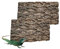 2PCS Cork Terrarium Background 15.7x11.8in Natural Cork Large Bark Backdrop Reptile Climbing Mat Habitat Decor for Spider Lizard Chamelon Turtle Beared Dragon