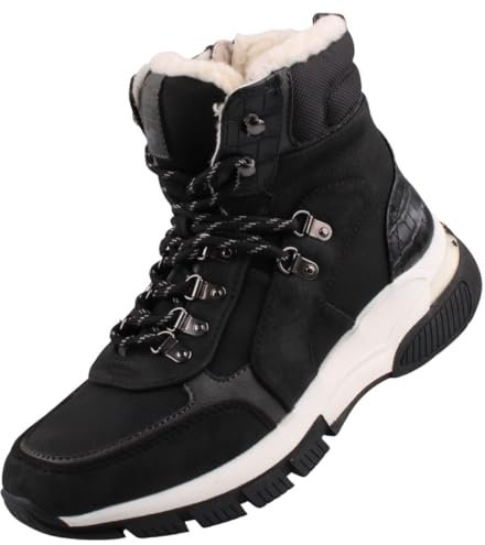 MUSTANG Damen Stiefelette gefüttert Schwarz EU 39