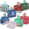 Aviski 8PCS Multifunctional Non-Woven Christmas Bags for Gifts Wrapping Shopping, Xmas Party Supplies, 32.5×25×17cm