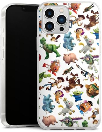 Custodia di Silicone Compatibile con Apple iPhone 13 PRO Max Custodia Trasparente Cover per Smartphone Trasparente Toy Story Sceriffo Woody Disney Pixar